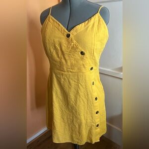 American Eagle Outfitters Yellow Midi Dress